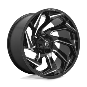 Fuel – D753 REACTION – Black – 24″x12″ -44mm – Summer Wheels – D75324209847